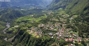 Vue aérienne de Salazie