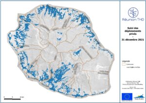 Cartographie du déploiement de la fibre à La Réunion