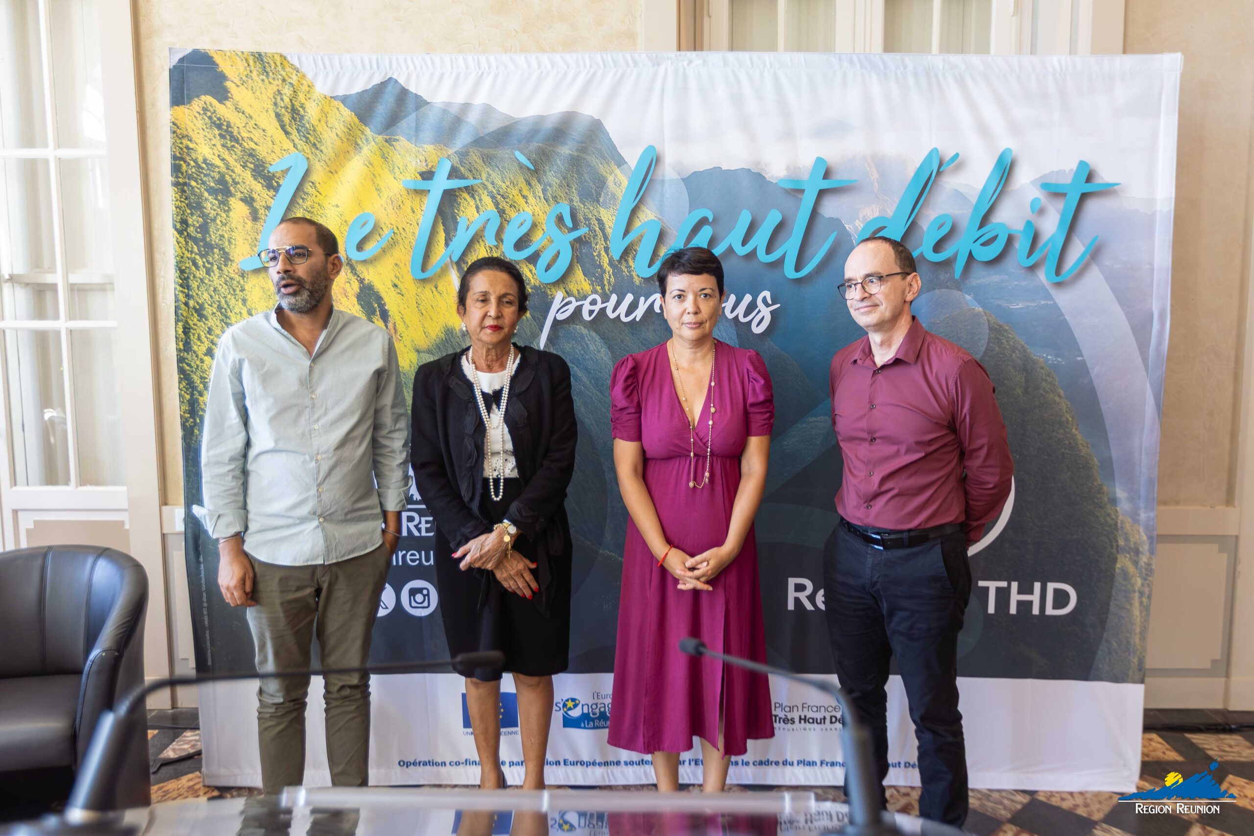 Retour en images sur la conférence de presse d’achèvement du réseau public de fibre optique à La Réunion